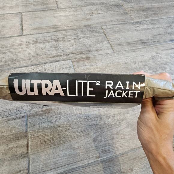 Frogg Toggs Ultra Lite2 Rain Jacket Men’s L Khaki Waterproof Packable NEW Gear - Picture 6 of 8